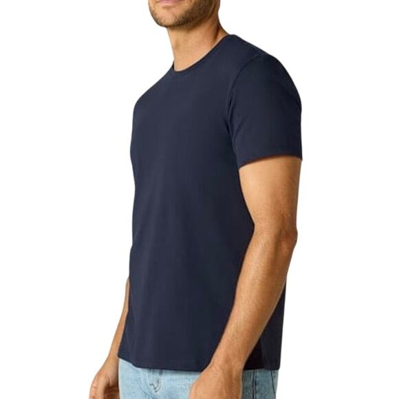Bombas Men’s Midnight Navy Pima Cotton Crew Neck Short Sleeve T-Shirt Size XL - Picture 3 of 9